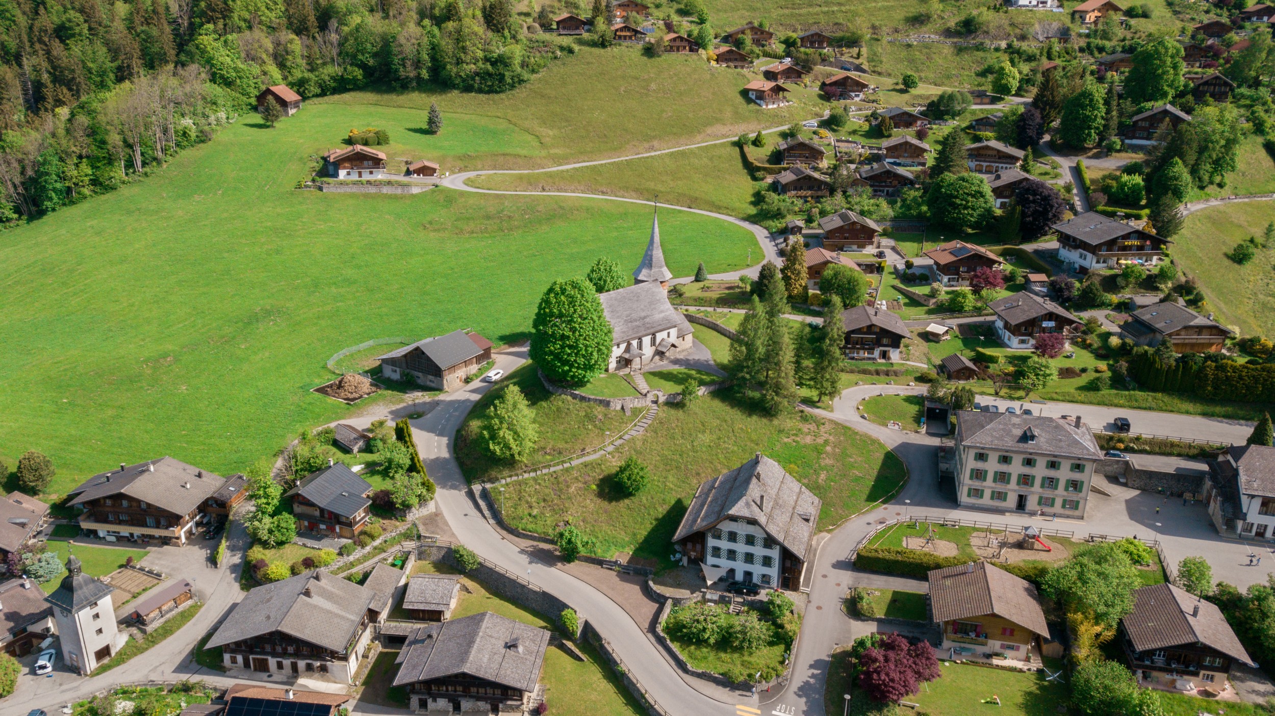 Rossinière paysage